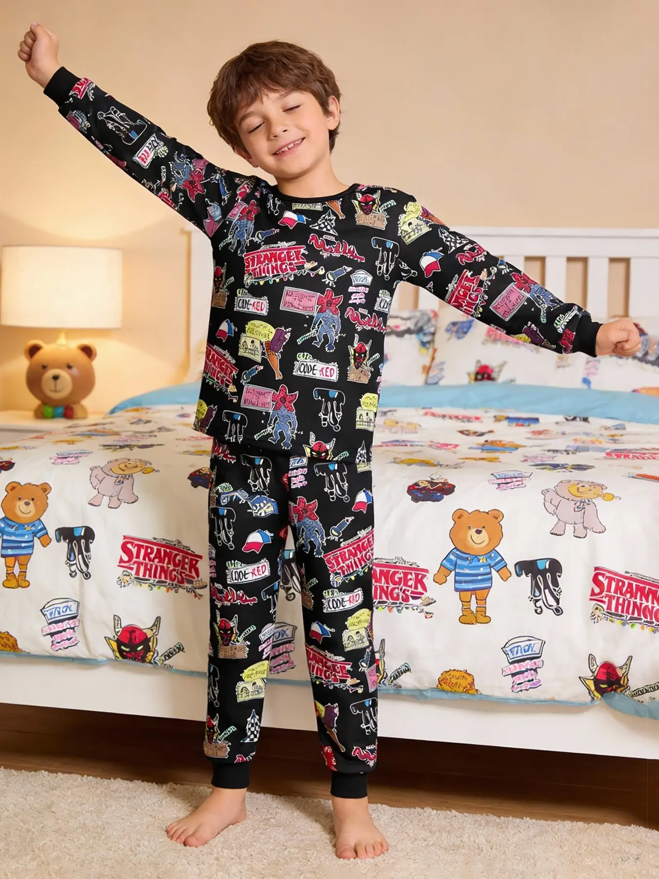 Stranger Things Pyjamas for Kids and Teens - 2-Piece Long
