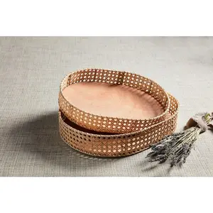 Cane Tray Set