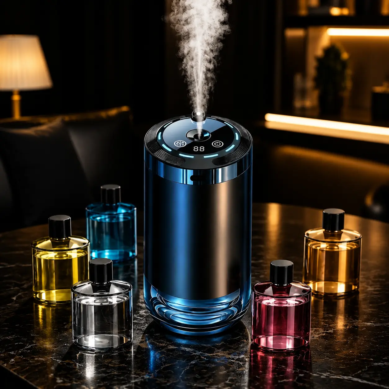 Aroma Diffuser Car Humidifier, USB Rechargeable, Home Fragrance, perfect for cars, office, and bedrooms, Car Aroma Diffuser, Car Humidifier, Car Air Freshener, Diffuser