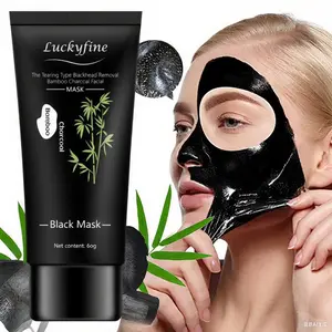 Bamboo Charcoal Facial Mask Deep Cleansing Pore Strips-Blackhead & Acne Treatment for Nose and Face, Oil Control &Anti-Blemish Care, 60 Grams Skincare Gentle Mascarillas Para La Cara Free Samples Items
