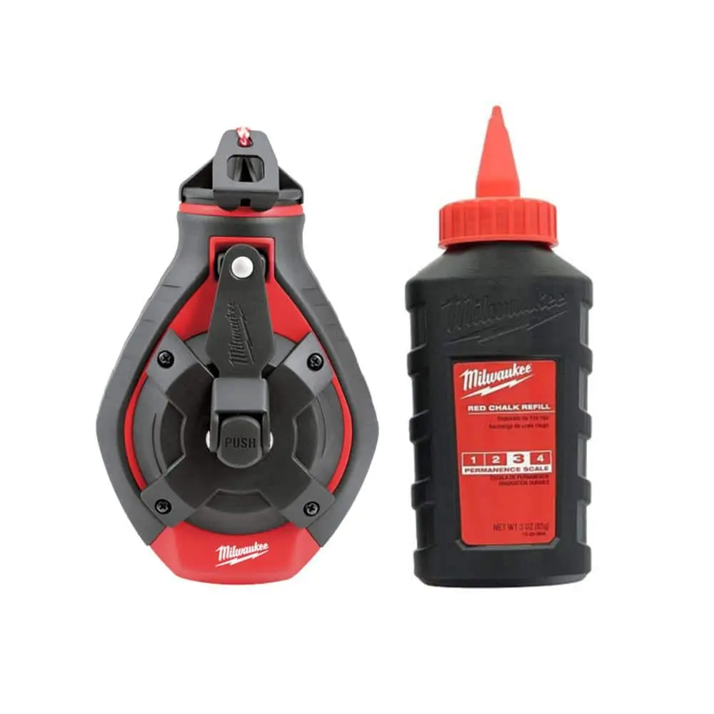 Chalk Reel Kit with Red Chalk 100 ft. - Original Product Title