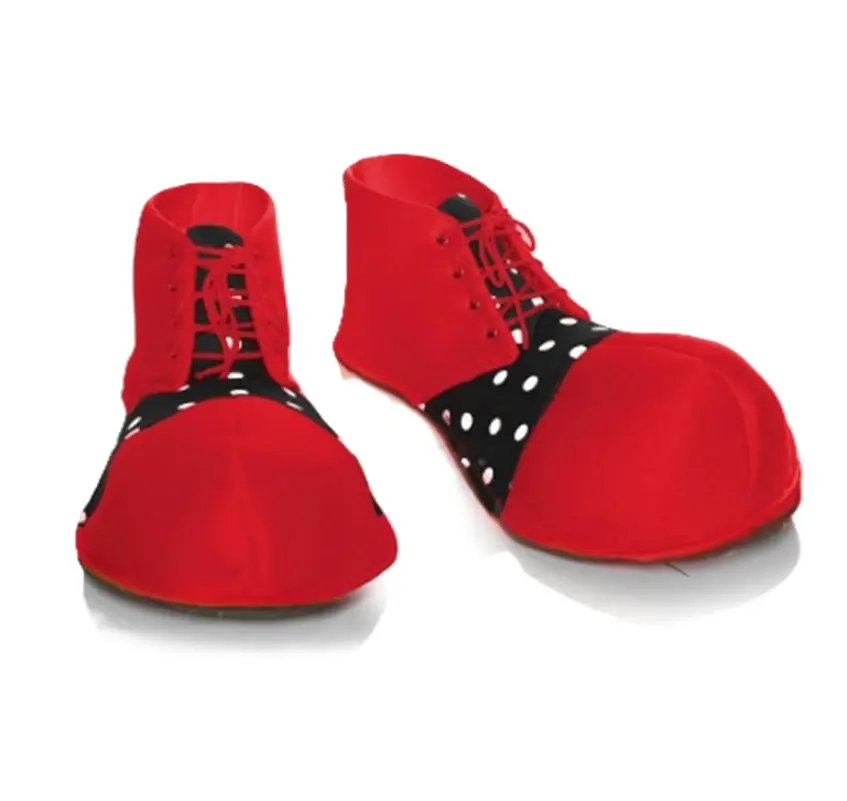 Vinyl Clown Shoes - Red or Yellow - Costume Accessory - One Size