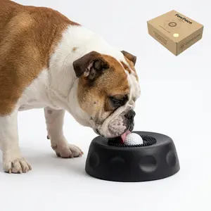 PawPace Dog Enrichment Licking Bowl for Liquid Treats| 250ml Anti-Spill Slow Feeder Ball with 8 Suctions & Oral Care