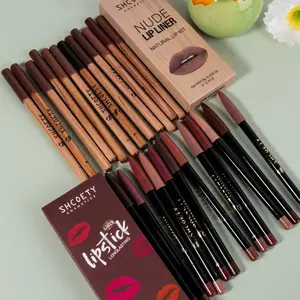 Long Lasting Lip Liner Set, 24pcs/2 Sets Matte Lip Liner Pencil, Easy Coloring Lip Liner Pen, Suitable for All Occasions Lip Makeup, Women Makeup Accessories
