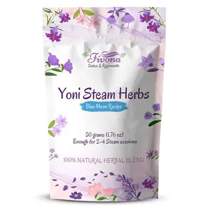 Fivona Yoni Steam Herbs Blue Moon Recipe - Natural Herbal Mix - Feminine Care - Support pH Balance - Gentle Cleansing & Relaxation - Yoni Spa at Home - 2 to 4 Sessions - 1.76 oz