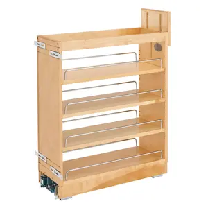 Rev-A-Shelf 8 Inch Pull Out Kitchen Cabinet Organizer Soft-Close, 448-BCBBSC-8C