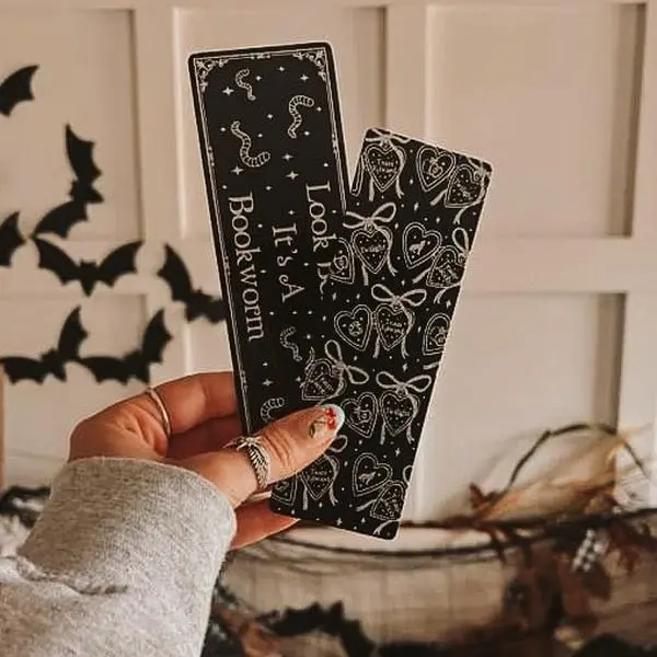 Handcrafted Laminated Cardstock Bookmark - Twilight Saga Foil Bookmark, Team Edward, Team Jacob Approximately 2 x 6 Inches, Durable Design