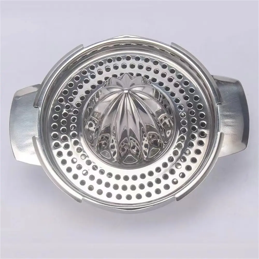 Stainless Steel Lemon Squeezer with Handle, Large Design, Efficient Juice Extraction, Ideal for Manual Citrus Juicing, Kitchen Essential