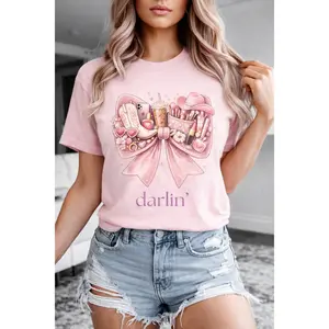 Darlin’ Pink Bow Graphic Tee | Southern Girlie
