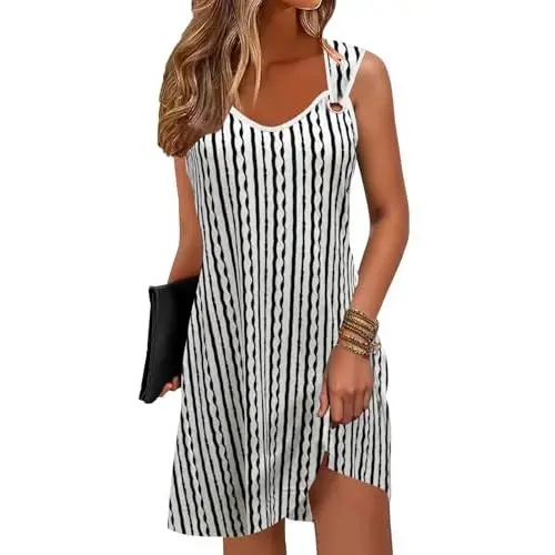 Striped Wavy Black