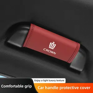 2Pcs Car Roof Handle Protective Cover Grip Pull Gloves Interior Accessories For Toyota Crown SPORTS Signia JZS171 JZS171W JZX175 JZX171 GRS180 181 182 183 184 200 201 S170 S180 S200 S21