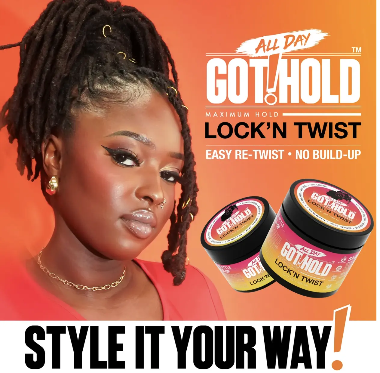 All Day Got Hold | Two Braiding Gel | 2 Braiding Gel + Sheen Spray 80 Free Gift | styling gel Hair 4c hair styling gel Hair