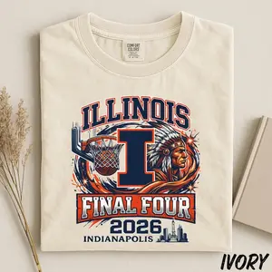 Illinois Final Four 2026 Indianapolis Basketball T-Shirt Comfort Colors®
