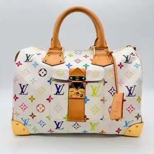 Pre-owned Louis Vuitton RL White Multicolor Speedy 30 21199101