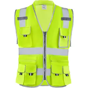 VEVOR Safety Vest, with Reflective Strips, Hi Vis Work Construction Vest with Pockets and Walkie-Talkie Clip, for Men WomanVEVOR Super Brand Day