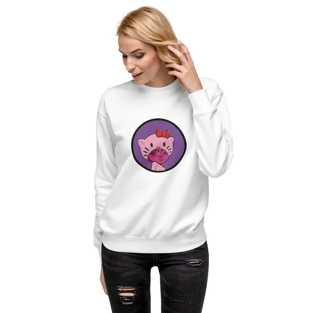 Hello Kitty Bonnet - Unisex Premium Sweatshirt