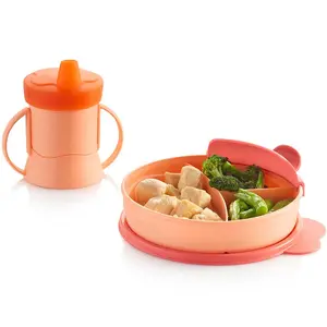 Tupperware Feeding Set - Tumbler and Divided Dish