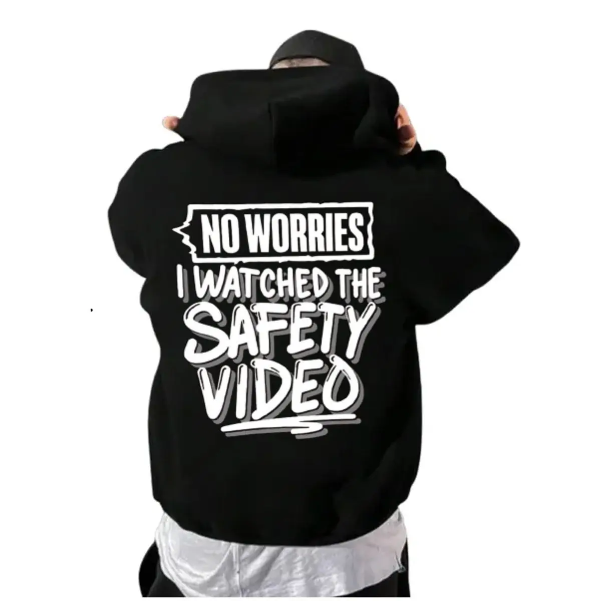 No Worries I Watched The Safety Video Men's T Shirt Hoodie Sweatshirt, Funny Sayings Shirt, Dark Humor Tee, Unisex Sweater Pullover Tee