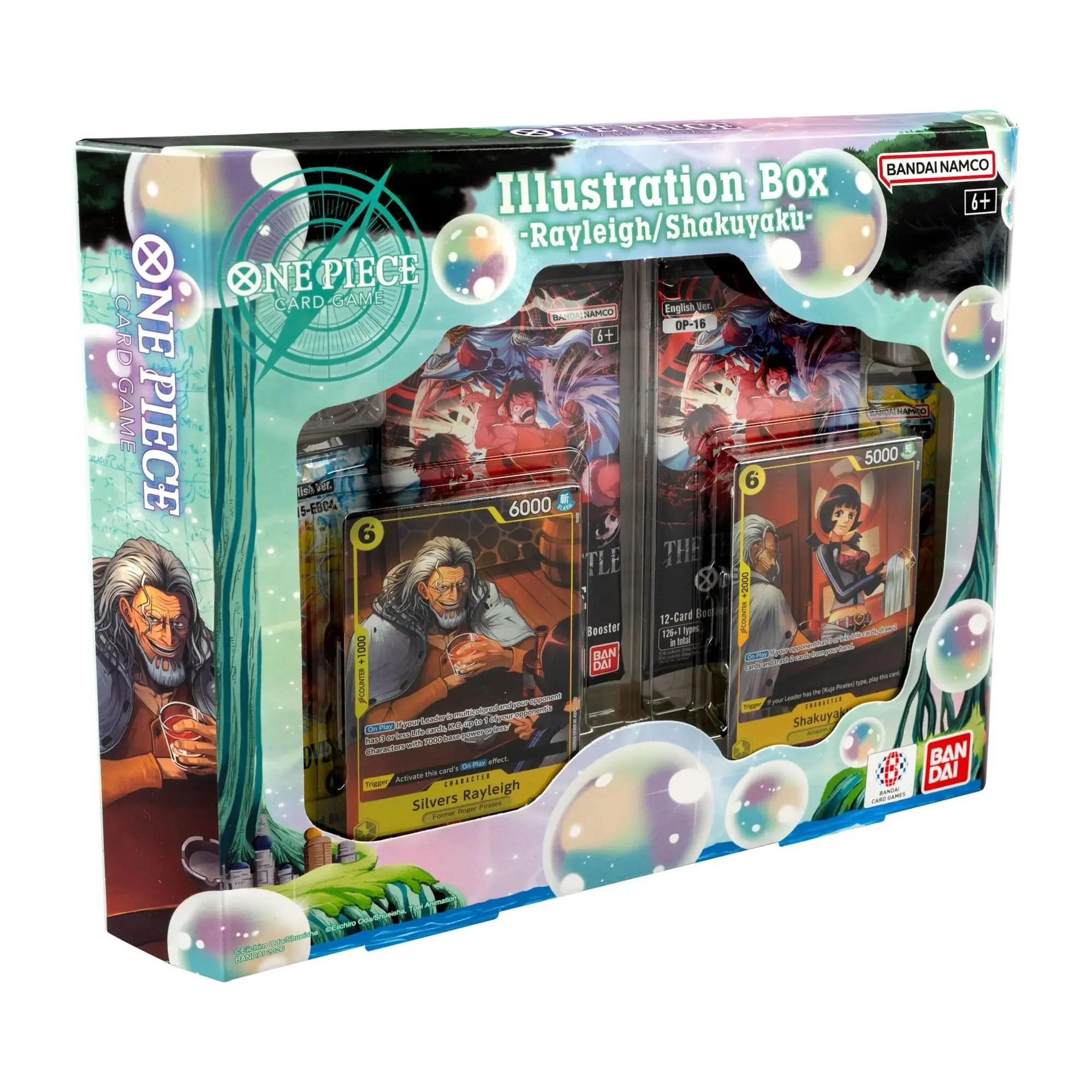 Bandai Namco One Piece Illustration Box 7 Rayleigh Shakuyaku Collectible Trading Card Game Set