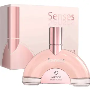 Mirada Senses Pour Femme Eau de Parfum 3.0oz 90ml Made in UAE with Pomegranate Strawberry Lemon Green Apple Rose Petals Geranium Musk Wisteria Jasmine Spray