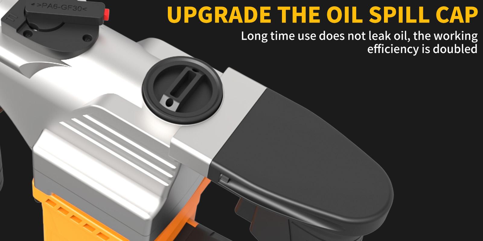 Hanwise Three in One Rotary Hammer Drill with Rope Hammer Drill Rotary Hammer Set Wall Demolition Drilling Concrete Blasting Hammer