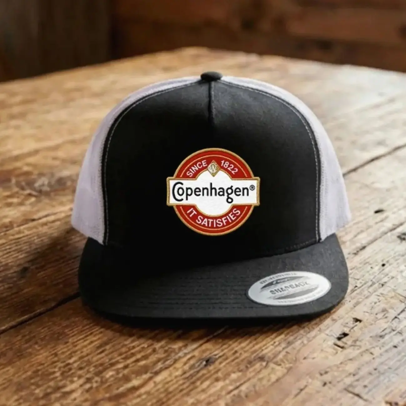Copenhagen Trucker Hat, Copenhagen Patch Snapback Cap, Richardson 168 Mesh Trucker Hat and Partying Vintage Gift For Him and Adjustable Fit for Men and Women