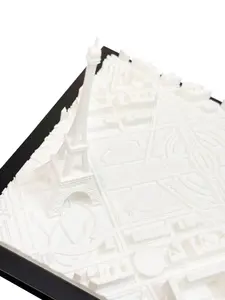 Paris France 10x10 3D-Printed San Francisco Map Real Buildings & Streets Inch-Level Detail Iconic Landscape Model with Precision Accuracy & Customizable Sizes