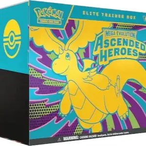 Pokémon Elite Trainer Box Mega Evolution Ascended Heroes Trading Card Game Collectible