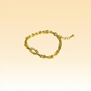 RELLY-JEWELRY (TS015) Fashion Trends for Women or Men Bracelets  Floral Design Adjustable Chain