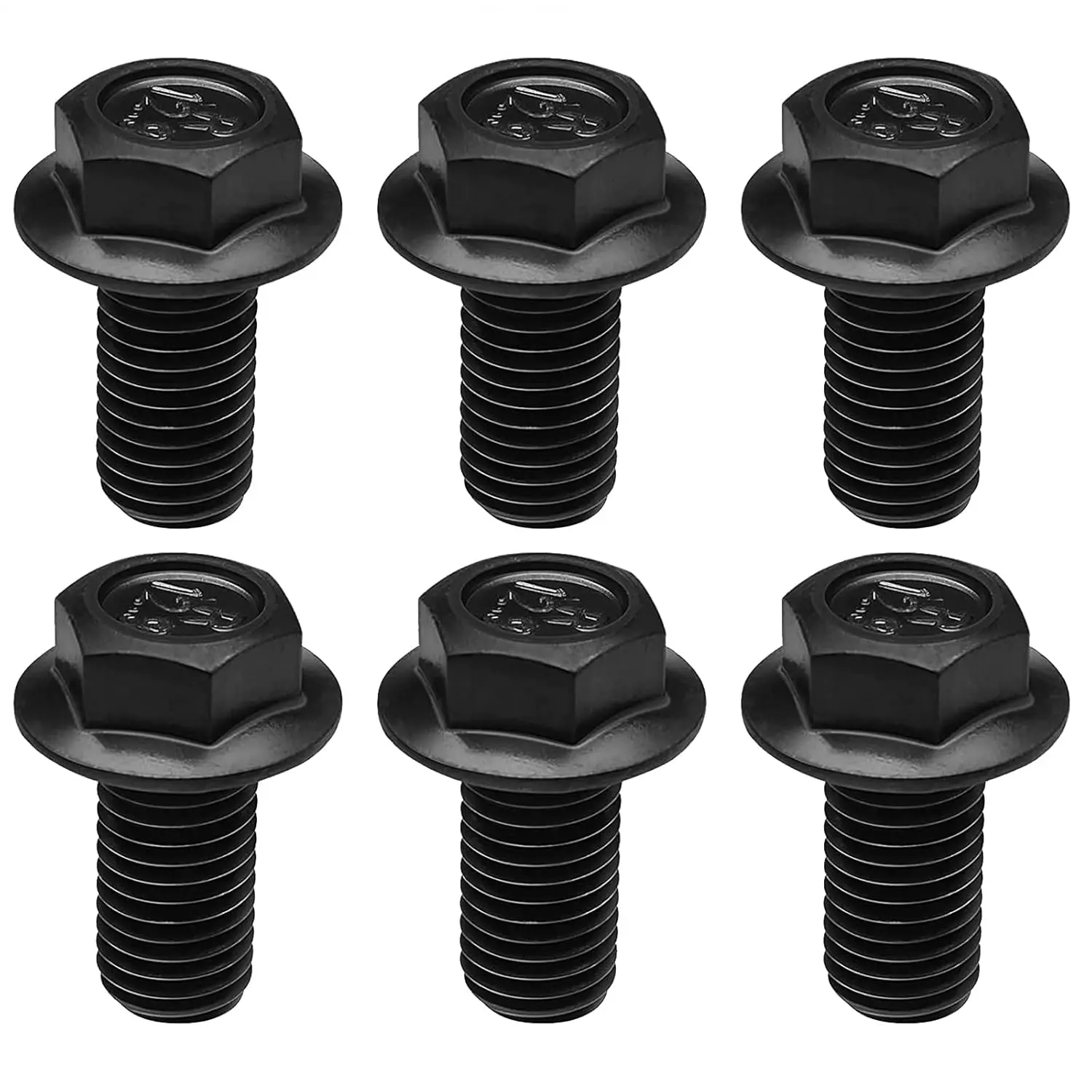 12.9 High-Strength BP-Coated 6pcs LS Transmission Flywheel Bolts Set & Flexplate Kit for LS Engine, Compatible with LS1/LS3/LS2 Crankshaft Automotive Fasteners