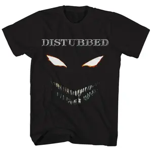 Disturbed The Guy Face Mens T Shirt Rock and Roll Classic Band Tee New Black, Graphic tees, Streetwear, Men gifts, Short sleeve, cotton, Top, Menswear