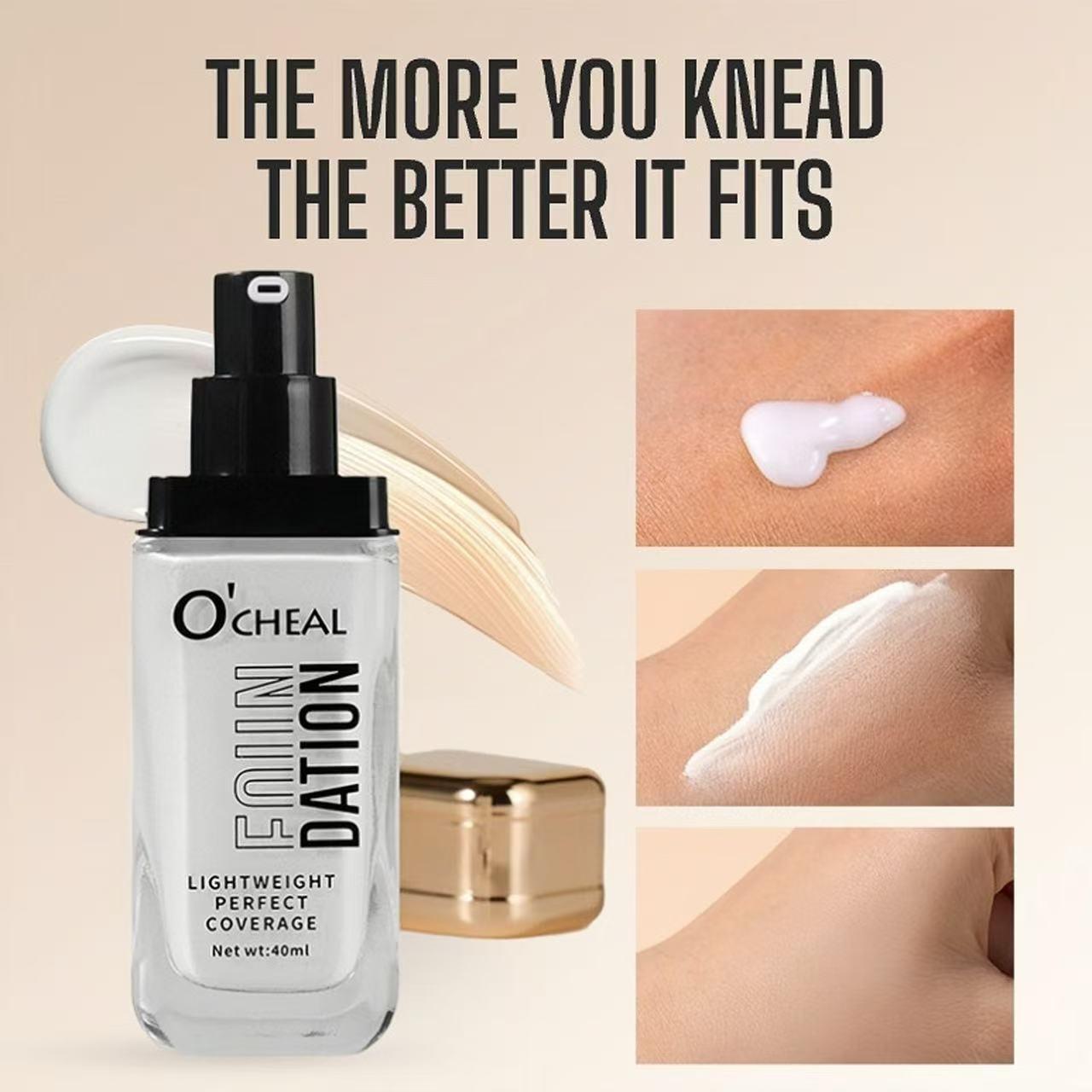 4-Shade Lightweight Concealing Foundation: Waterproof, silky-smooth, and flawless finish. This lightweight foundation provides natural radiance and long-lasting wear, ideal for concealing dark circles, blemishes, and other imperfections on the face.