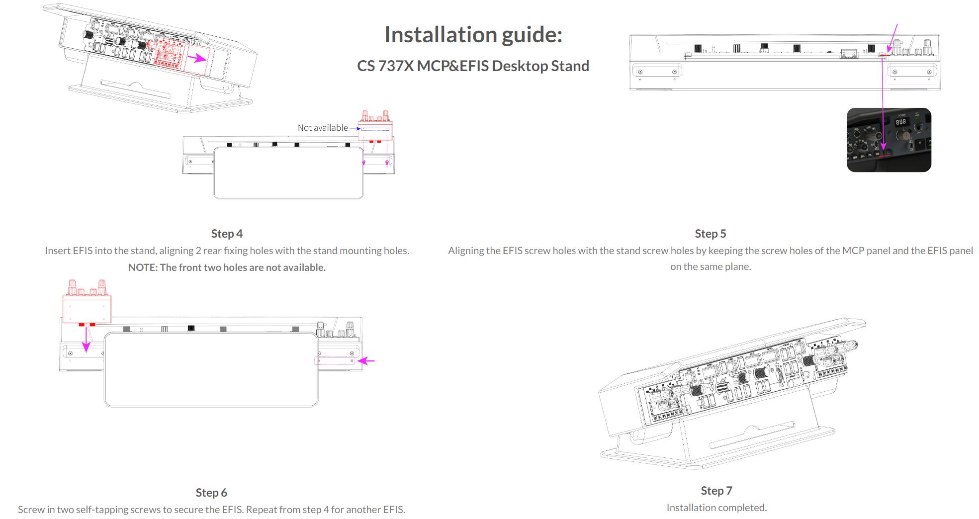 Cockpit Simulator 737X Stand, Desktop Mounting Stand for MCP and EFIS Panels, Stable Modular Cockpit Support Cockpit Simulator 737X Stand, Desktop Mounting Stand for MCP and EFIS Panels, Stable Modular Cockpit Support