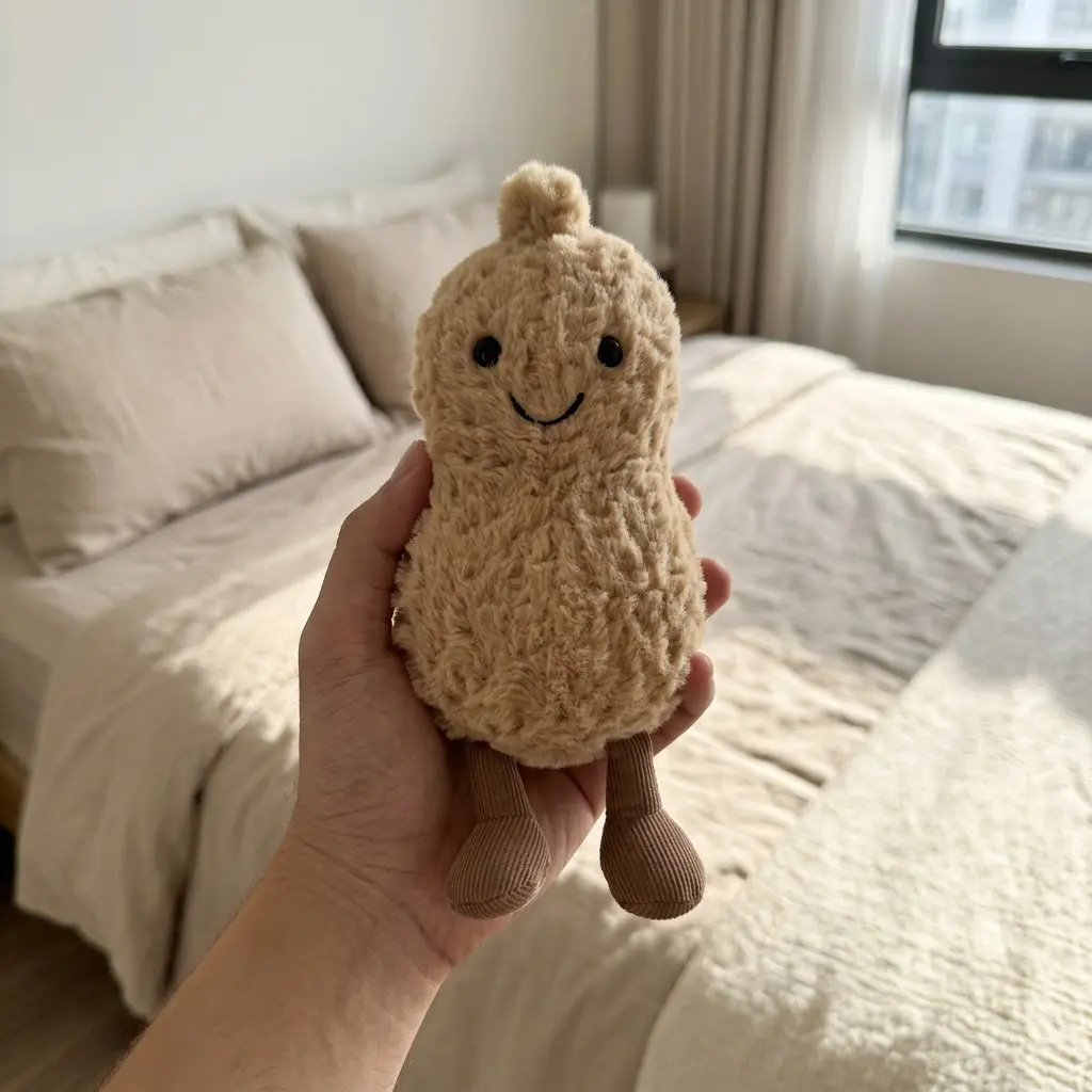Jellycat Amuseables Peanut Plush Stuffed Food Toy Adorable Soft Peanut Collectible Gift for Children Plush Lovers