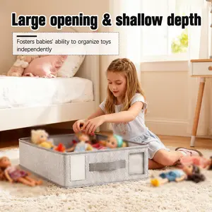 Bin Boxes, Household Lightweight Minimalist Organizer Room, Collapsible Non-Woven Fabric Storage Bins, Foldable Closet Organizers with Handles, Multipurpose Storage Boxes for Clothes, Toys, Towels, Home Bedroom Dorm