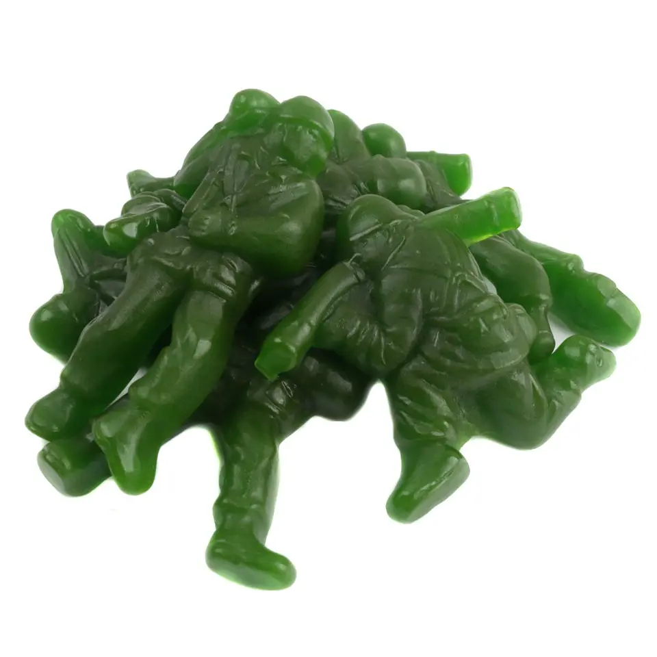Gummi Army Guys Green Soldier Shaped Gummy Candy for Parties & Fun - (8oz)