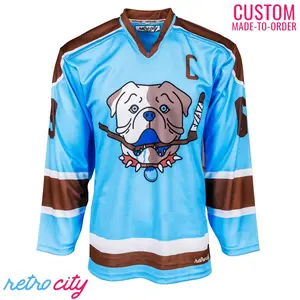 Sudbury Bulldogs Hockey Jersey Sweater (blue)