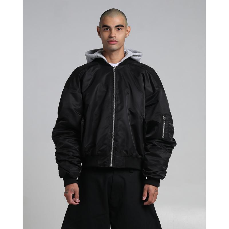 Drop Shoulder Bomber Jacket