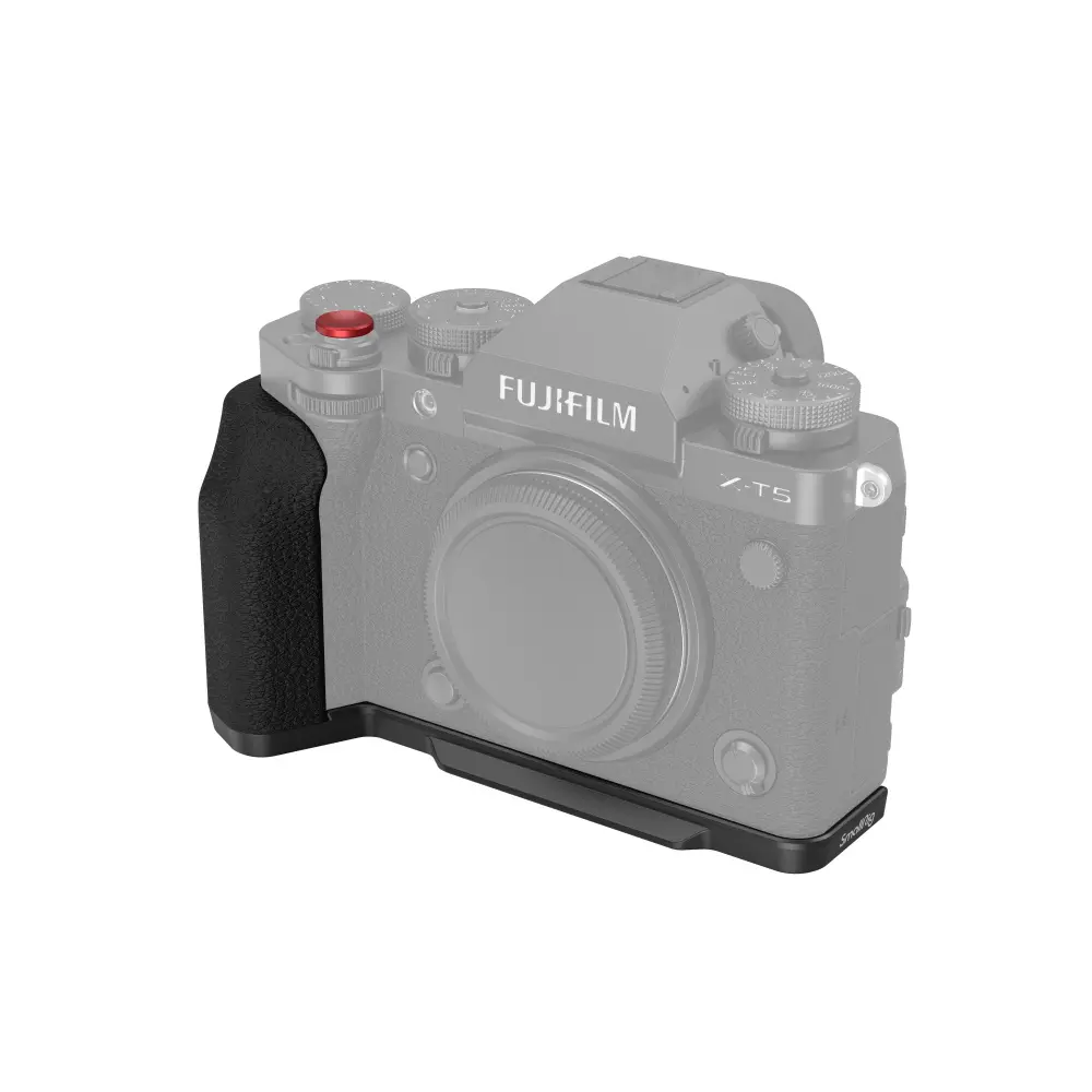 SmallRig X-T5 L-Shape Grip for FUJIFILM X-T5 Camera, Built-in Quick Release Plate for Arca, 1/4"-20 Holes, Ergonomic Silicone Handgrip, Shutter Button (Black) - 4260