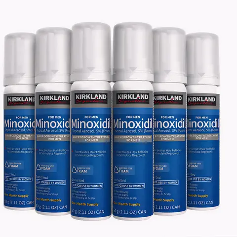Kirkland Signature Hair Regrowth Treatment Minoxidil Foam for Men, 2.11 oz (1 to 6 Months Supply) Haircare Unscented
