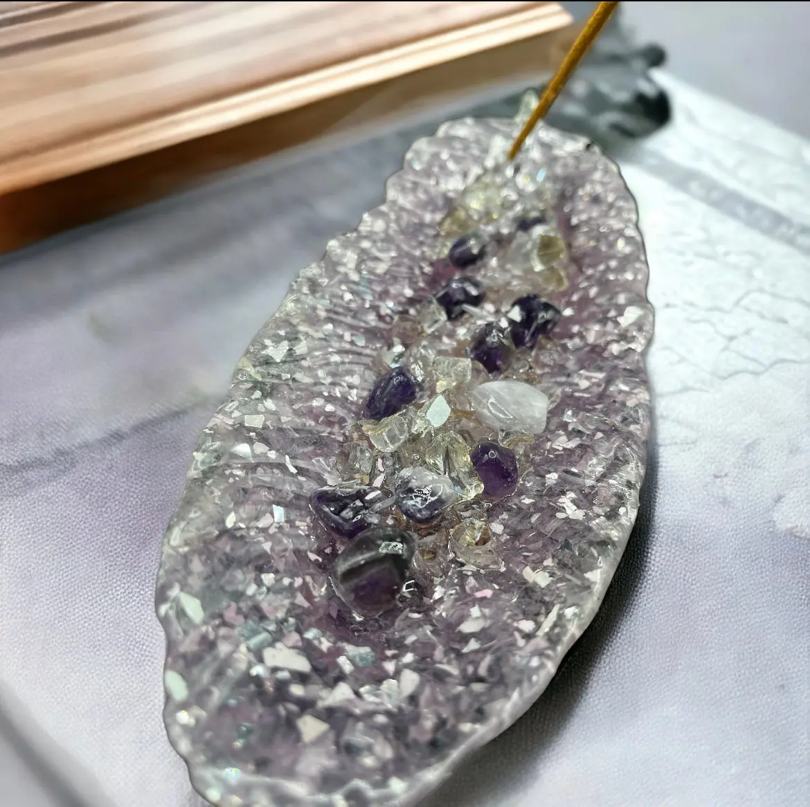 Purple Incense Holder for Peaceful Home Fragrance
