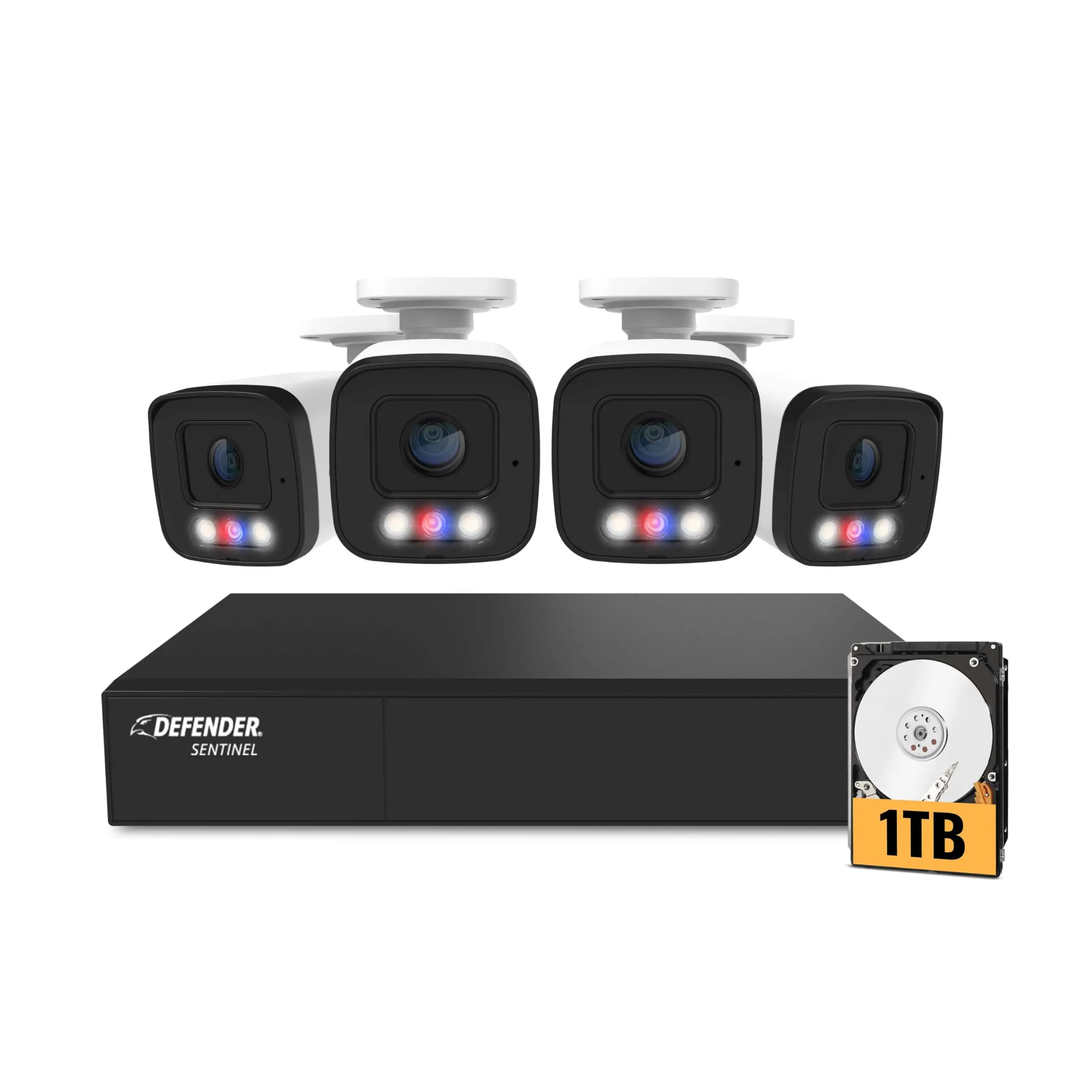 Defender Sentinel 4K Ultra HD Wired PoE Security Camera System