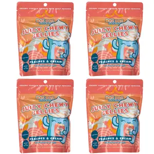 Peaches & Cream Juicy Chewy Konjac Jelly - 4 Pack