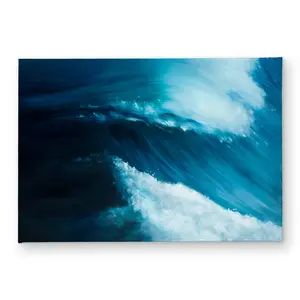 360 stand CODM17241JPKU5 Polyester Loop Face Door Mat, 17x24in, Sea-Inspired Coastal Vibe, Minimalist Home Decor, Indoor/Outdoor Household Mat, All-Surface Doormats