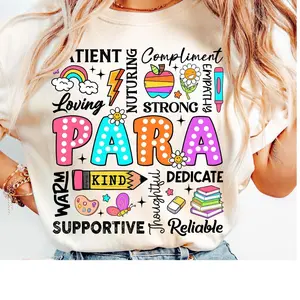 Para Appreciation Shirt – Back to School Paraprofessional Tee – First Day of School Gift – Kindergarten Classroom Staff Shirt