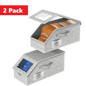 【Summervibes】Stackable Baseball Cap Storage Box, Large Capacity Holds Up to 12 Hats, Durable Foldable Cardboard Hat Organizer, Dustproof Space Saving Versatile Hat & Toy Storage Solution for Home Bedroom Wardrobe