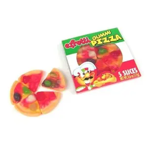 EFrutti Gummi Candy Miniature Food: Hot Dogs, Burgers, Pizza Chewy Fruit Sweet Snack