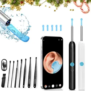 Wireless Earwax Removal Kit, 1 Box Earwax Cleaner with Camera & Accessories, Waterproof Endoscope Ear Cleaning Kit for Home & Travel, Ear Waxing Cleaning, Earwax Removal Tool