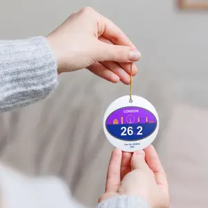 Personalized London 26.2 Marathon Ornament | Ceramic Round Ornament