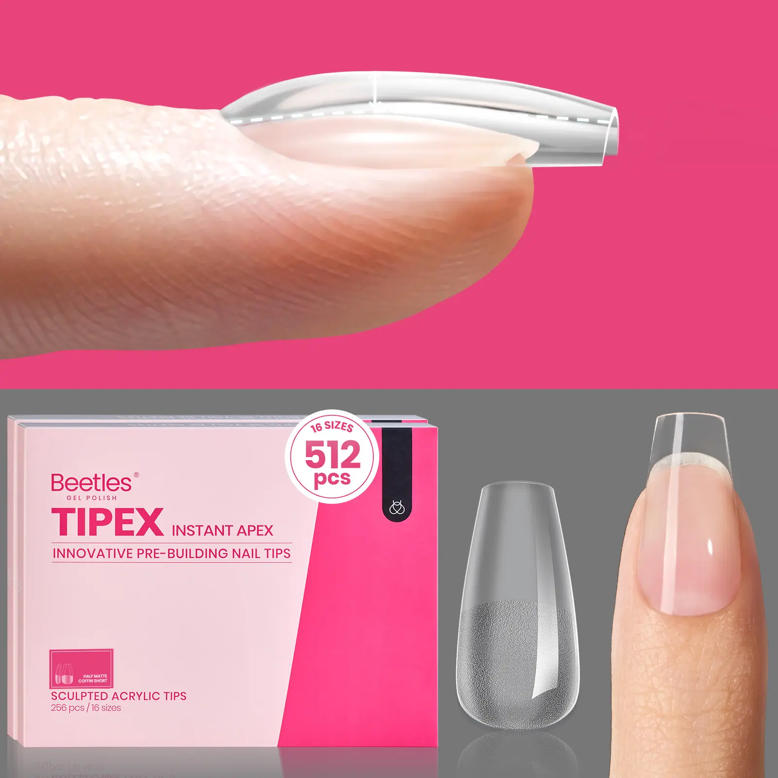 512pcs Coffin Short （NO GLUE&Lamp）